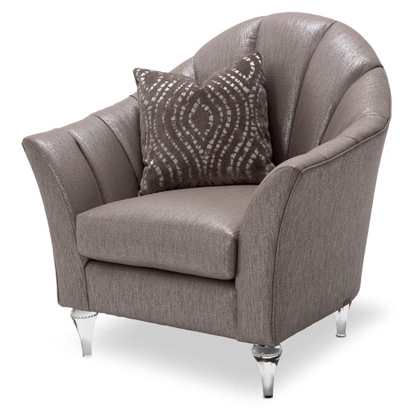 Shop Maritza Channel Back Chair By Michael Amini Free