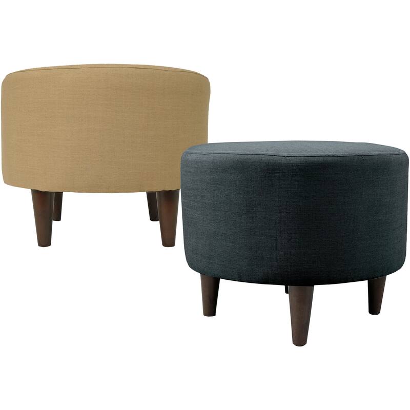 Sophia Allure Round Upholstered Ottoman