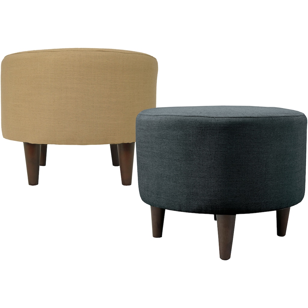 Sophia Allure Round Upholstered Ottoman