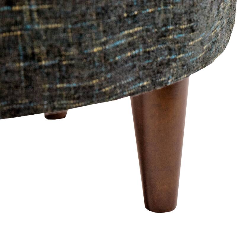 Sophia Atlas Round Upholstered Ottoman