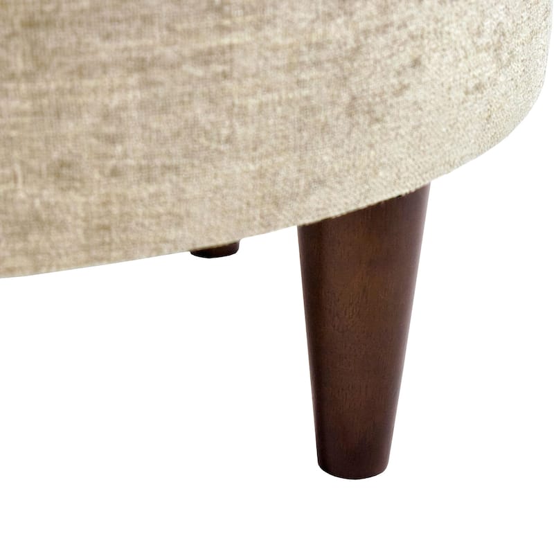 Sophia Atlas Round Upholstered Ottoman