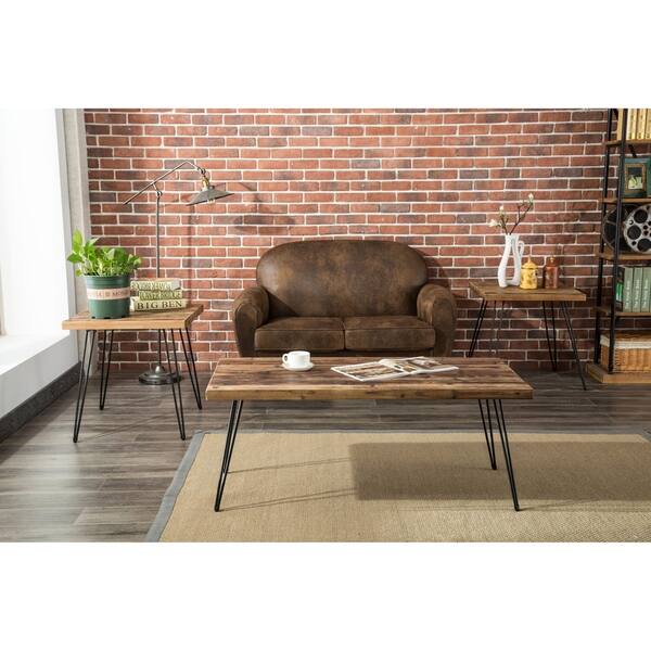 Shop Black Friday Deals On Carbon Loft Lee Reclaimed Fir Eastwood Table 3 Piece Table Set Overstock 19754257
