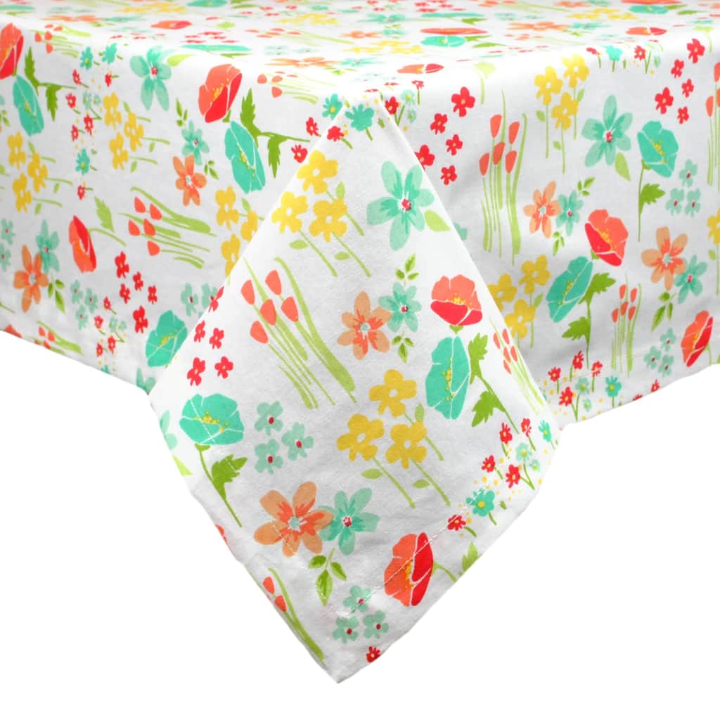 April Flowers Print Tablecloth