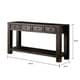 preview thumbnail 9 of 10, Furniture of America Cosbin Bold Antique Black 4-drawer Sofa Table