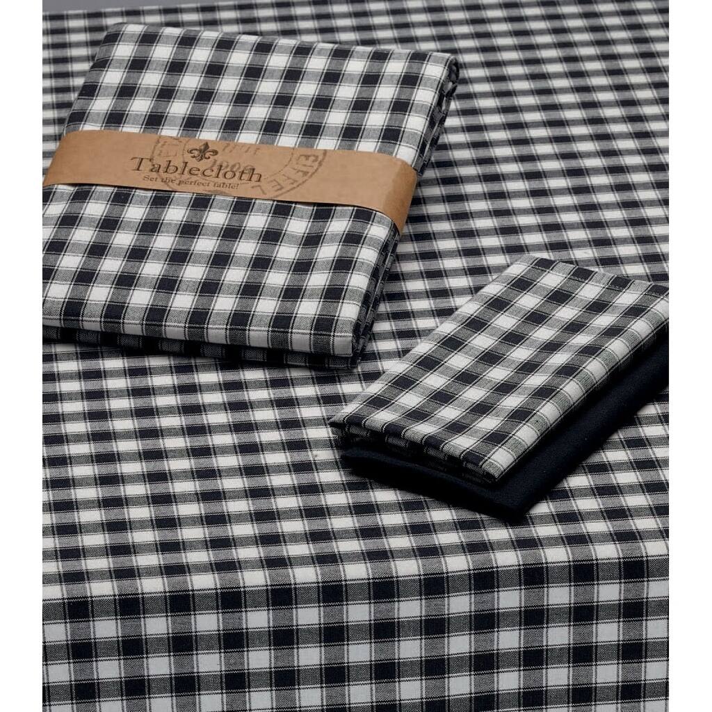 DII French Check Tablecloth