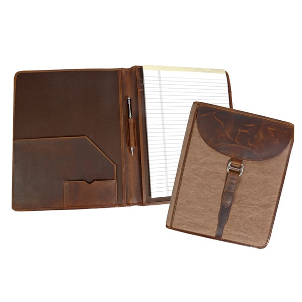 Canyon Outback Madera Canyon Leather and Canvas Business Organizer Folder. Opens flyout.