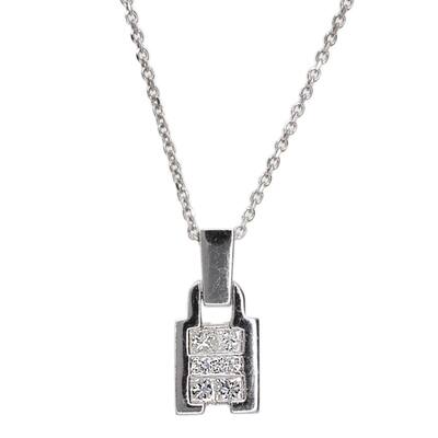 Kabella 18k White Gold 1/3ct TDW Diamond Pendant