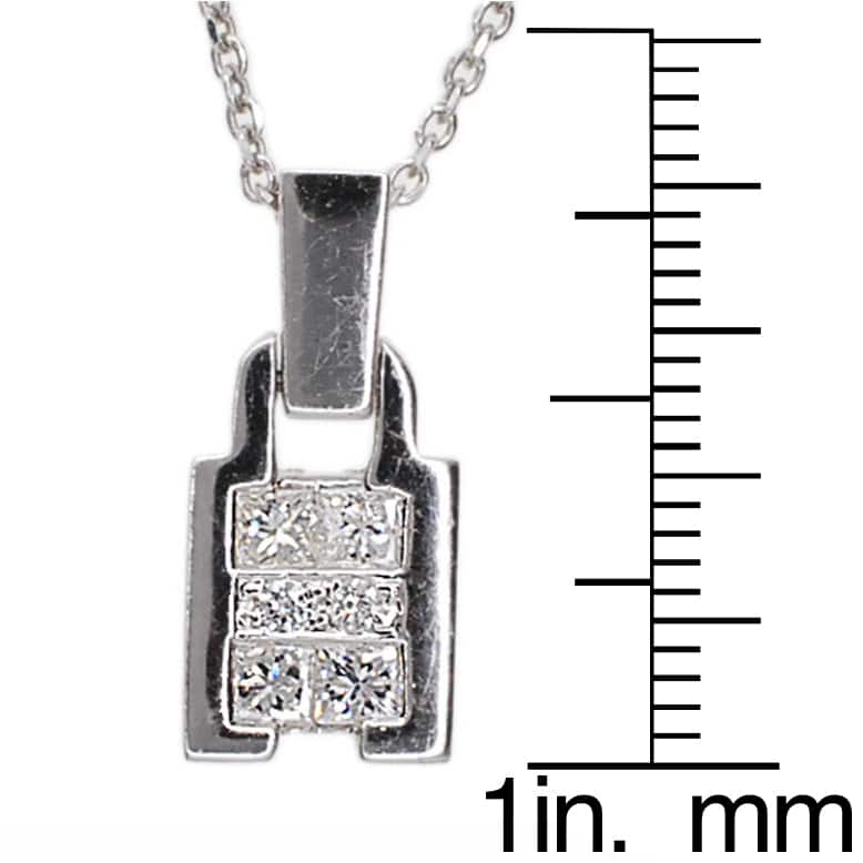 Kabella 18k White Gold 1/3ct TDW Diamond Pendant
