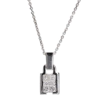 Kabella 18k White Gold 1/3ct TDW Diamond Pendant
