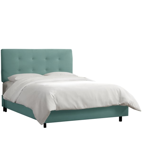 Skyline Furniture Caribbean Velvet Tufted Bed