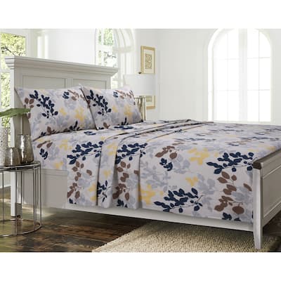 Barcelona Cotton Printed Deep Pocket Bed Sheet Set