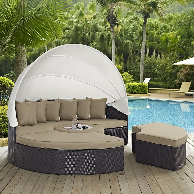 Convene 86-inch Canopy Outdoor Patio Daybed