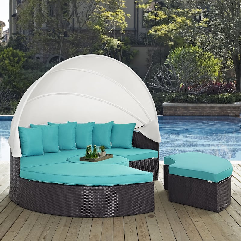 Convene 86-inch Canopy Outdoor Patio Daybed