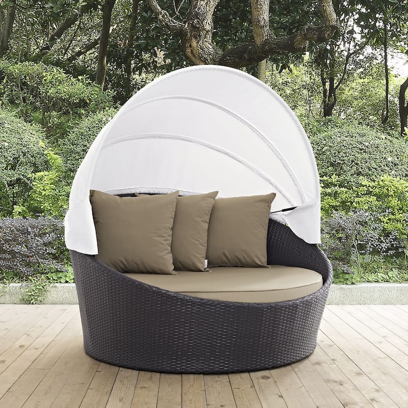 Convene 63-inch Canopy Outdoor Patio Daybed
