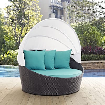 Convene 63-inch Canopy Outdoor Patio Daybed