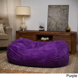 Delilah Fabric 4 Foot Lounge Beanbag Chair By Christopher Knight Home Option Purple Delilah Fabric 4 Foot Lounge Beanbag Chair By Christopher Knight Home Option Purple