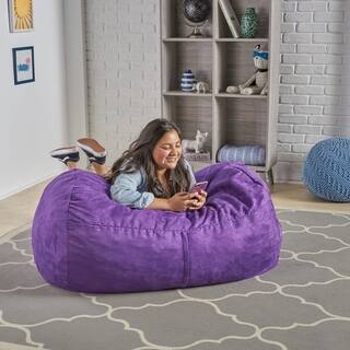 Delilah Fabric 4 Foot Lounge Beanbag Chair By Christopher Knight Home Delilah Fabric 4 Foot Lounge Beanbag Chair By Christopher Knight Home
