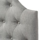 preview thumbnail 8 of 6, Baxton Studio Midas Modern and Contemporary Twin Size Fabric Upholstered Button-tufted Scalloped Headboard