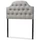 preview thumbnail 7 of 6, Baxton Studio Midas Modern and Contemporary Twin Size Fabric Upholstered Button-tufted Scalloped Headboard