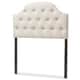 preview thumbnail 4 of 6, Baxton Studio Midas Modern and Contemporary Twin Size Fabric Upholstered Button-tufted Scalloped Headboard
