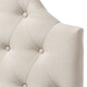 preview thumbnail 5 of 6, Baxton Studio Midas Modern and Contemporary Twin Size Fabric Upholstered Button-tufted Scalloped Headboard