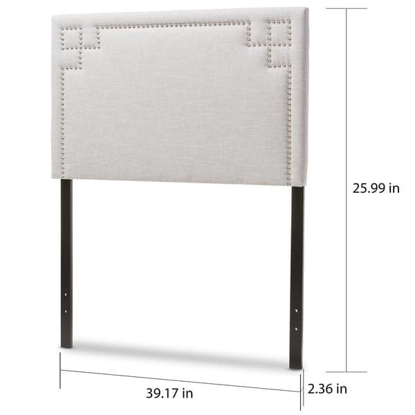 Taylor & Olive Dovetail Modern and Contemporary Twin-size Fabric Upholstered Headboard
