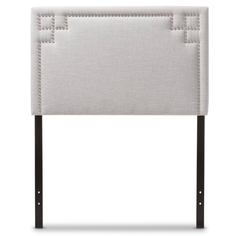 Taylor & Olive Dovetail Modern and Contemporary Twin-size Fabric Upholstered Headboard - Polyester/Wood - Beige
