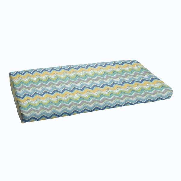 Blue Chevron Indoor Outdoor Bristol Bench Cushion Free Blue Chevron Indoor Outdoor Bristol Bench Cushion Free Shipping Today 11467453