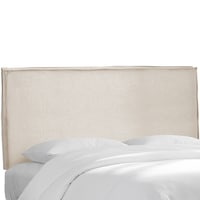 Skyline Furniture Twill White Slipcover Headboard   Free Shipping 