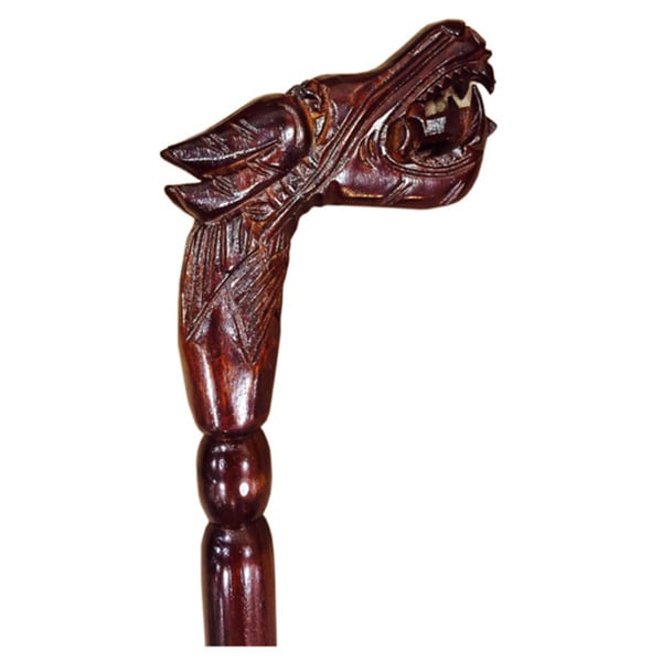 Shop Handmade DArt Dragon Decorative Walking Stick (Indonesia) Free