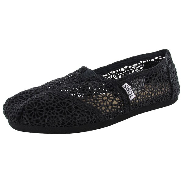 toms classic crochet slip on