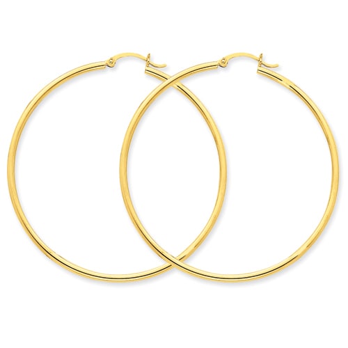 Versil 14k Gold Lightweight Hoop Earrings Free Shipping Versil 14k Gold Lightweight Hoop Earrings