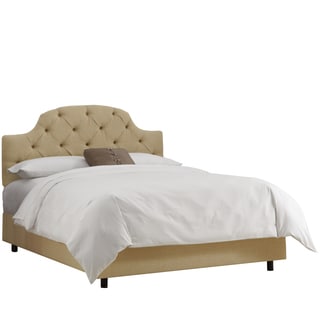 Nixon Mid Century Beige Linen Bed Frame Queen Nixon Mid Century Beige Linen Bed Frame Queen