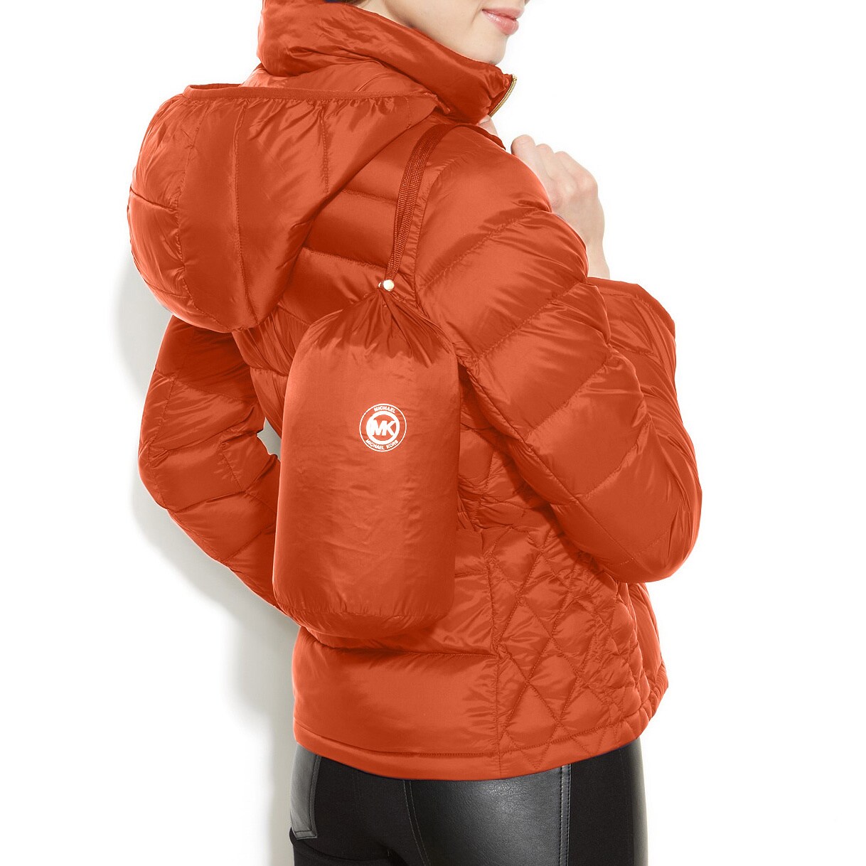 michael kors parka orange