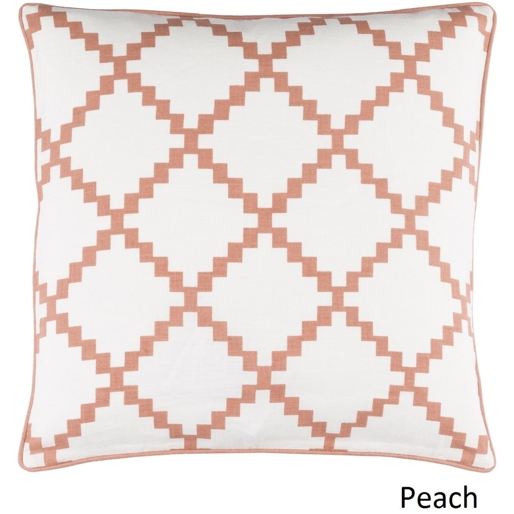 Decorative Gish 22-inch Poly or Feather Down Filled Pillow