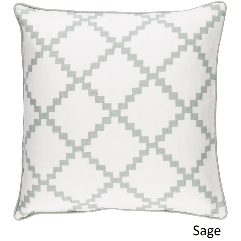 Decorative Gish 22-inch Poly or Feather Down Filled Pillow