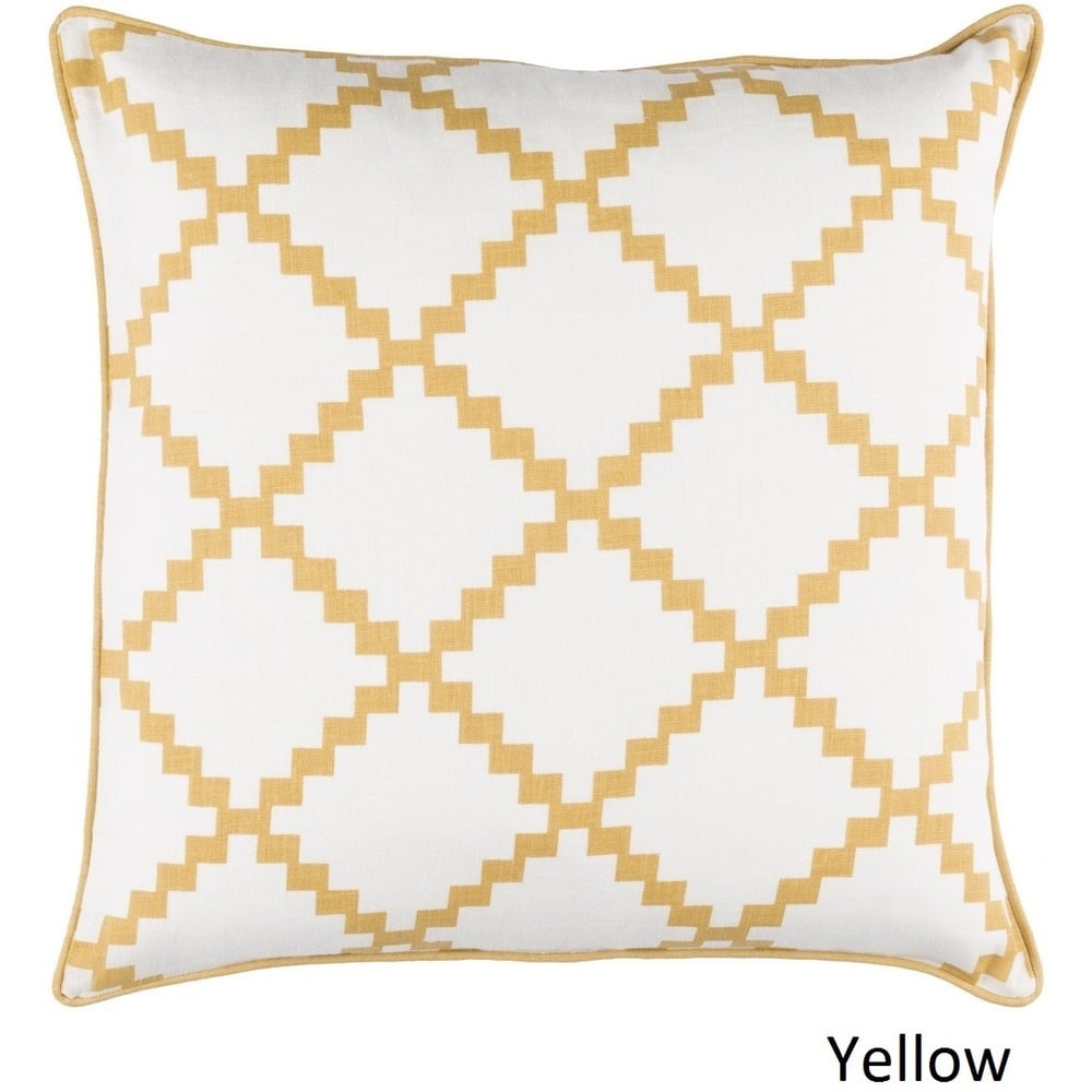 Decorative Gish 22-inch Poly or Feather Down Filled Pillow