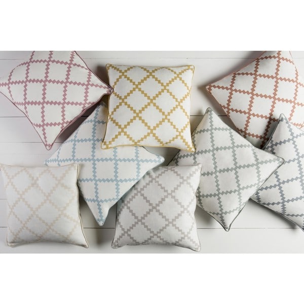 Decorative Gish 20-inch Poly or Feather Down Filled Pillow