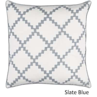 Decorative Gish 20-inch Poly or Feather Down Filled Pillow