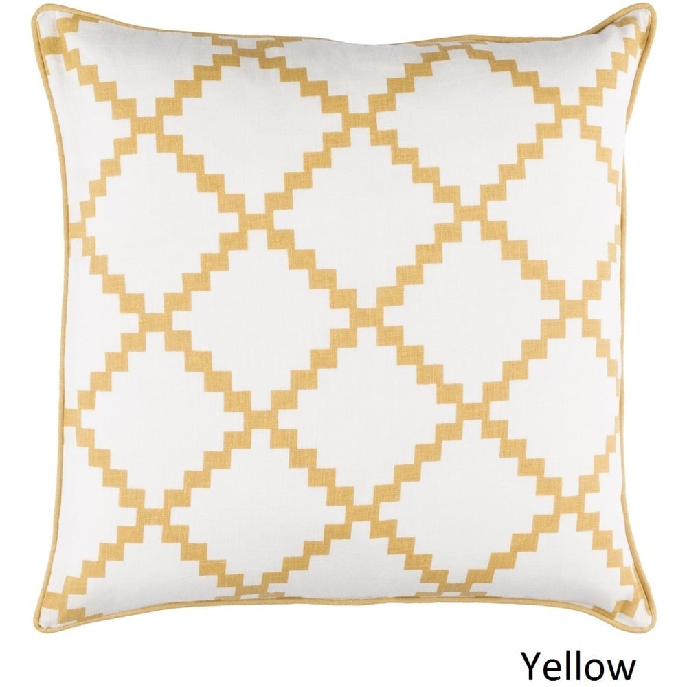 Decorative Gish 20-inch Poly or Feather Down Filled Pillow