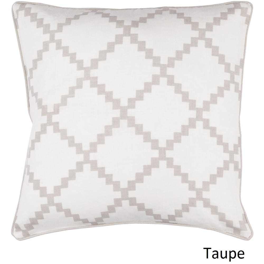 Decorative Gish 20-inch Poly or Feather Down Filled Pillow