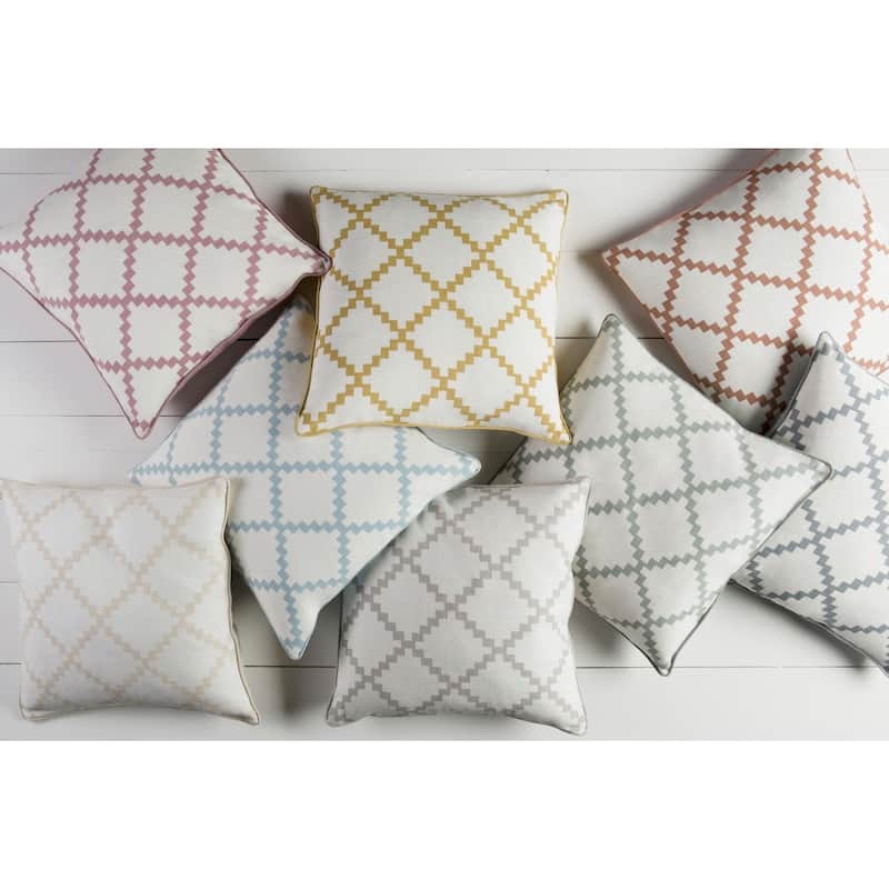 Decorative Gish 20-inch Poly or Feather Down Filled Pillow