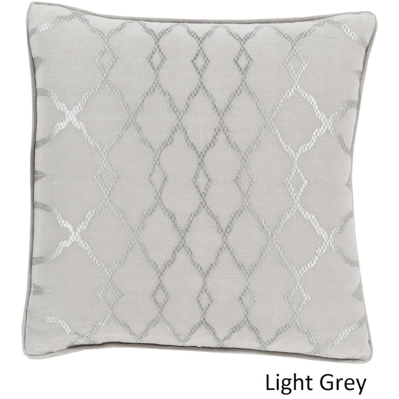 Decorative Fong 20-inch Poly or Feather Down Filled Pillow