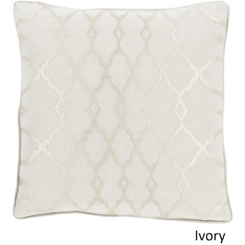 Decorative Fong 20-inch Poly or Feather Down Filled Pillow