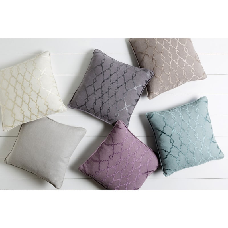 Decorative Fong 20-inch Poly or Feather Down Filled Pillow
