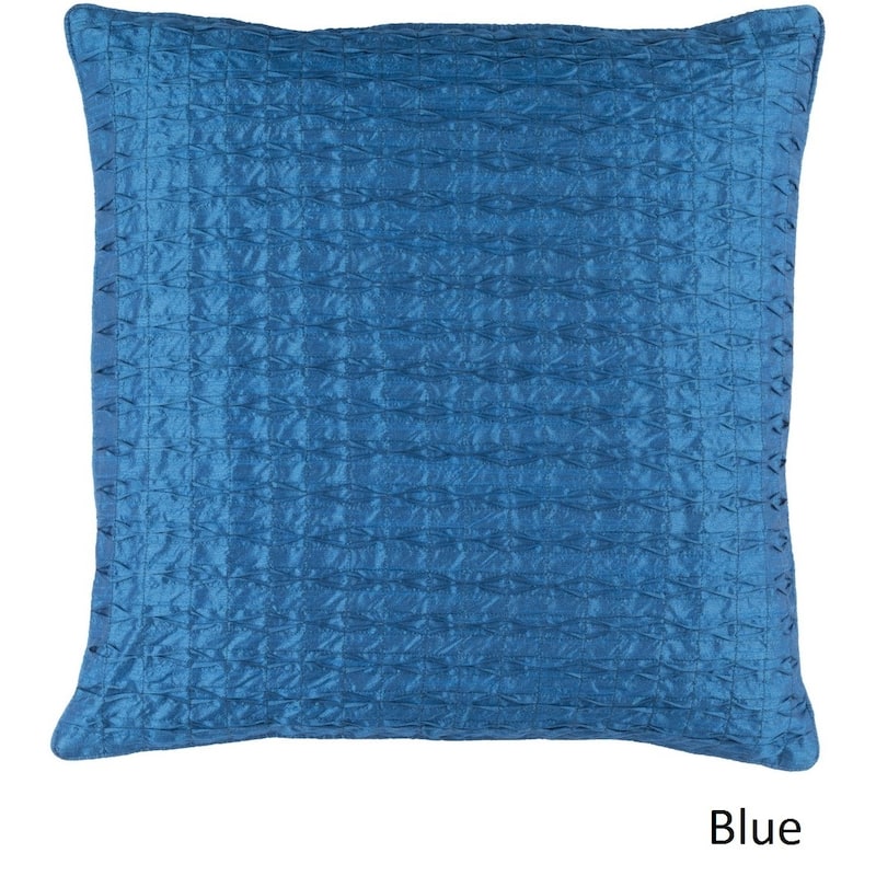 Decorative Gran 18-inch Poly or Feather Down Filled Pillow - Down - Blue