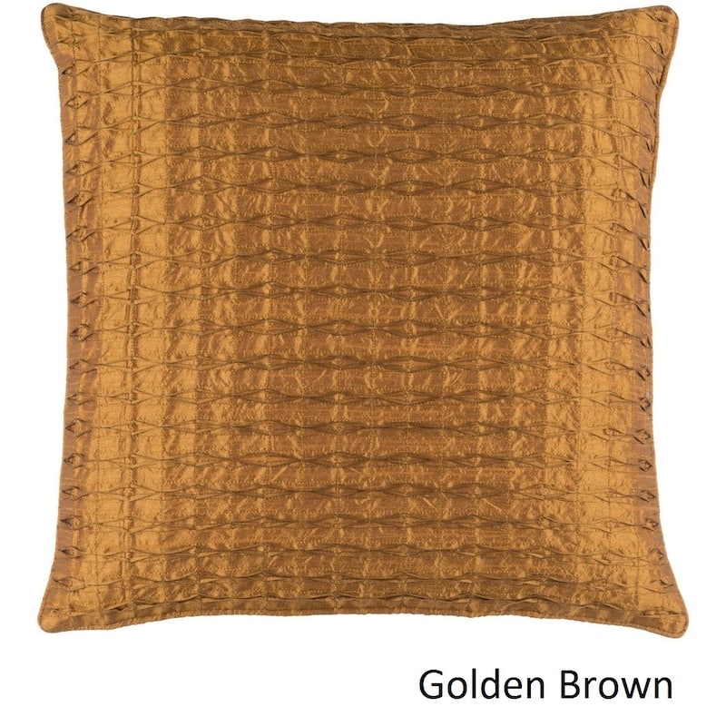 Decorative Gran 18-inch Poly or Feather Down Filled Pillow - Down - Brown