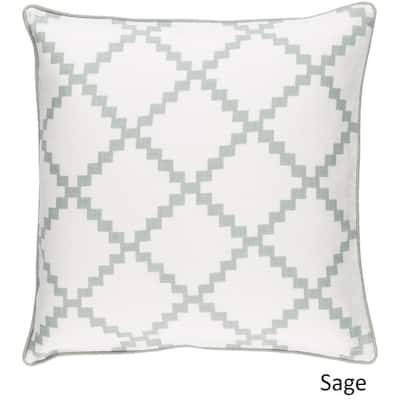 Decorative Gish 18-inch Poly or Feather Down Filled Pillow