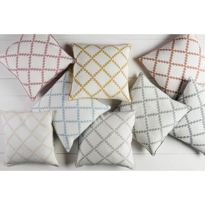 Decorative Gish 18-inch Poly or Feather Down Filled Pillow