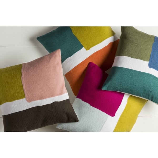 Decorative Minh 20-inch Poly or Feather Down Filled Pillow